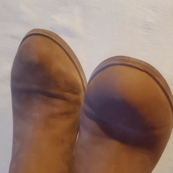 Eileen Fisher Ives Tan Ankle Heeled Sz. 9 Booties - Picture 4 of 12